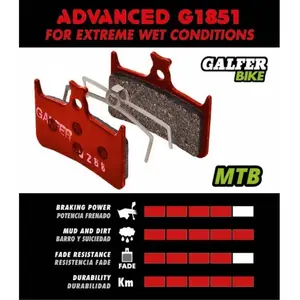 Galfer Mtb Advanced Remblokken Voor Hope E4/rx4-sh (paar) Zwart pas cher