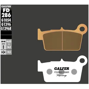 Galfer Plaquettes De Frein à Disque Frittées Fd286-g1396r pas cher