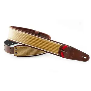Righton Mojo Tweed Brown - Gitaarband, handgemaakt, vegan - beige pas cher