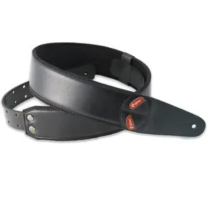Right-On Righton Charm BK - Sangle guitare Mojo Collection - Cuir Noir pas cher
