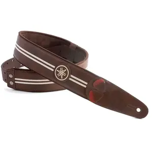 Comparateur de prix : Yamaha RightOn! Race Vegana Guitar Strap Brown gitaarband