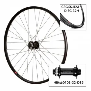 Roue de vélo Mach1 D. Cross-R23 32H - M6010 15x100