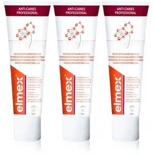 Elmex, Dentifrice, Anti Caries Professional Trio Toothpaste ( 3 Ks ) - Pâte à dents pas cher