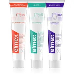 Elmex, Dentifrice, Mix Trio Toothpaste Set - 3 X 75 Ml (75 ml) pas cher