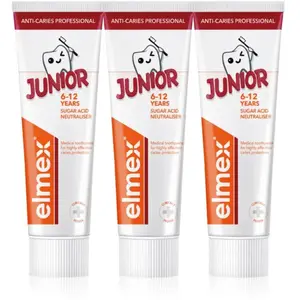 Elmex, Dentifrice, Junior Professional Trio Zahnpasta 3 x 75 ml pas cher