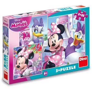 Dino 3 Puzzles - Minnie et Daisy 33545 pas cher