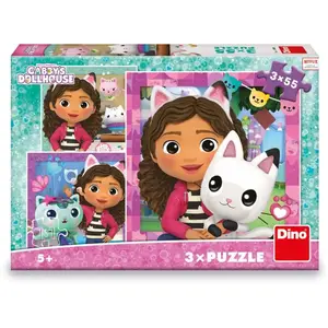Dino 3 Puzzles - Gabby et ses Amis 33540 pas cher