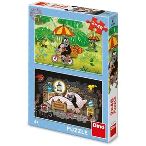 Dino 2 Puzzles - Journée de la Petite Taupe 38170 pas cher