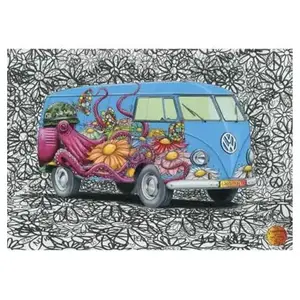 Dino puzzel Volkswagen hippie bus 500 stukjes pas cher