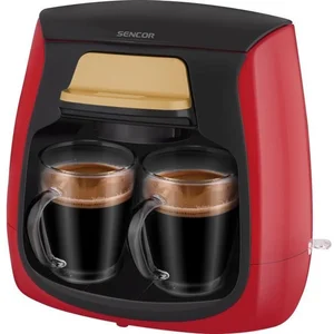 Comparateur de prix : SENCOR Machine à Café, 0.3 L Capacité, 500W, Rouge