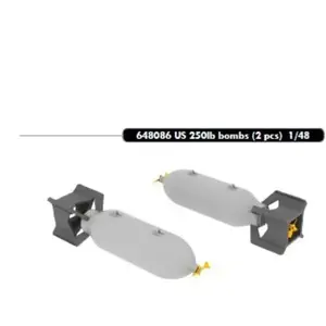 Eduard US 250lb bombs (2 pcs) pas cher