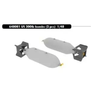 Eduard US 500lb bombs (2 pcs) pas cher