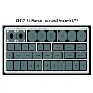 Eduard F-4 Phantom II etch stencil data mask pas cher