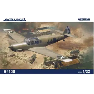 Eduard Modelbouwpakket Vliegtuigen - 3405 Messerschmitt Bf 108 Taifun - Weekend Edition - Propellervliegtuig Plastic - 1:32 - Modelbouw