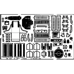 Eduard A-36 / P 51 pour kit Accurate Miniatures pas cher