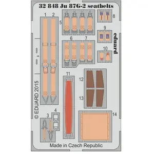 Eduard Ju 87G-2 seatbelts pour TrumpeterVendu pargalaxus