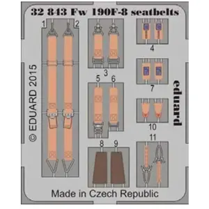 Eduard Fw 190F-8 seatbelts pour Revell pas cher