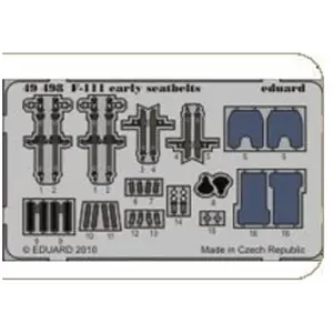 Eduard F-111 early seatbelts pour Hobby BossVendu pargalaxus