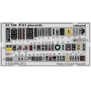 Eduard P-61 placards pour Hobby Boss pas cher