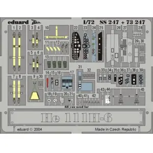 Comparateur de prix : MAQUETTE HE 111 H 6 HASEGAWA 1/72 EDUARD SS247