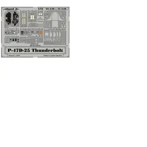 Comparateur de prix : MAQUETTE P 47D 25 THUNDERBOLT TAMIY/72 EDUARD SS249
