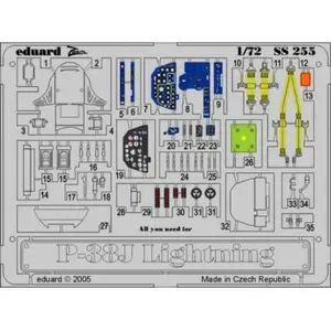 Comparateur de prix : MAQUETTE P 38 J LIGHTNING ACADEMY 1/72 EDUARD SS255