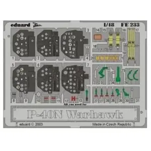 MAQUETTE P 40N WARHAWK EDUARD 1/48 FE233