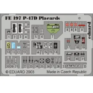 Eduard Plaques P-47D Thunderbolt pas cher