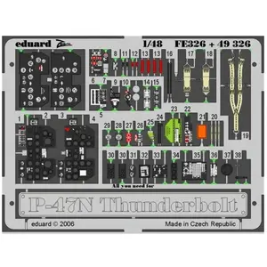 Eduard Kit P-47N Thunderbolt pour Academy pas cher