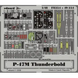 Eduard P-47M Thunderbolt pour Tamiya kit.