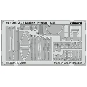 Eduard Intérieur du J-35 Draken pour Hasegawa