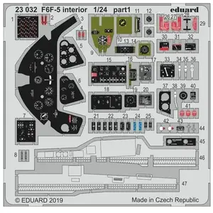 Eduard F6F-5 intérieur pour Airfix