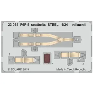 Comparateur de prix : Eduard F6F-5 seatbelts STEEL pour Airfix
