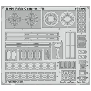 Eduard Rafale C extérieur pour Revell pas cher