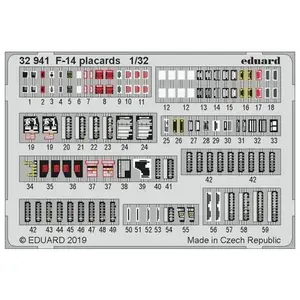 Eduard F-14 placards pour Tamiya pas cher