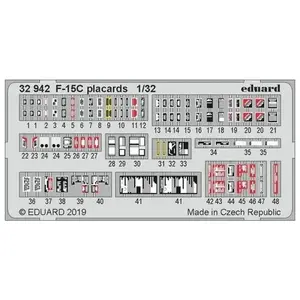 Eduard F-15C placards pour TamiyaVendu pargalaxus