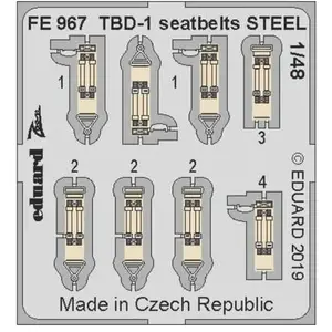 Eduard TBD-1 seatbelts STEEL f.Great WAll HobbyVendu pargalaxus