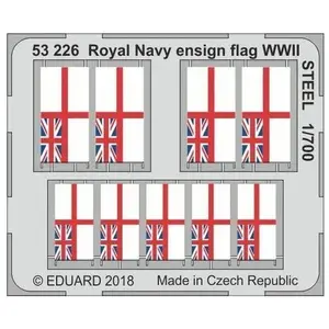 Eduard Royal Navy ensign flag WWII STEEL