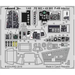 Eduard F-4B intérieur pour l'académie pas cher