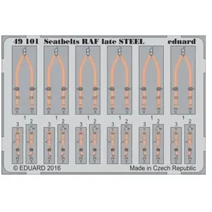 Eduard Seatbelts RAF late STEEL pas cher
