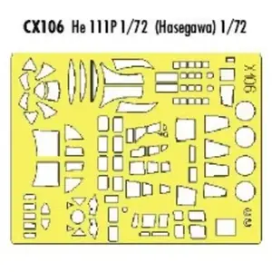 Comparateur de prix : MAQUETTE HE 111P HASEGAWA 1/72 EDUARD CX106