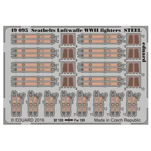 Eduard Seatbelts Luftwaffe WWII fighters STEEL pas cher