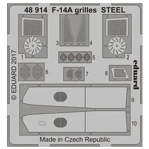 Eduard F-14A grilles STEEL for Tamiya pas cher
