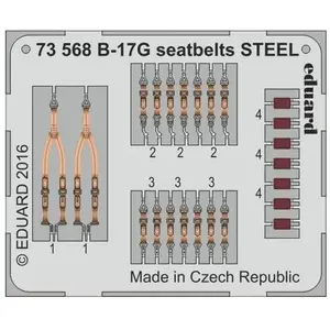 Eduard B-17G seatbelts STEEL pour AirfixVendu pargalaxus