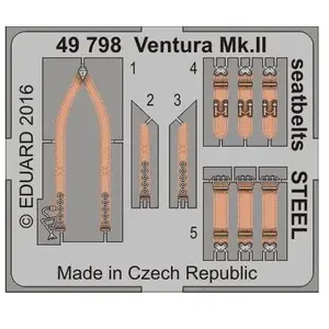 Eduard Ventura Mk.II seatbelts STEEL f.Revell
