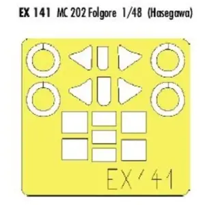 MAQUETTE MC 202 FOLGORE HASEGAWA 1/48 EDUARD EX141 pas cher