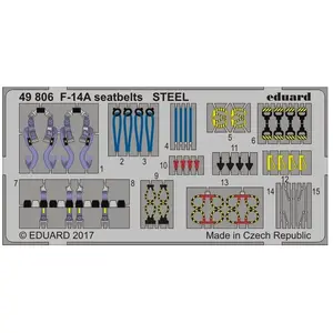 Eduard F-14A seatbelts STEEL pour TamiyaVendu pargalaxus