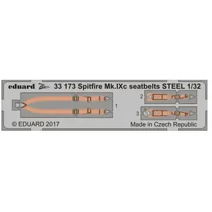 Eduard Spitfire Mk.IXc seatbelts STEEL f.Revell