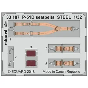 Eduard P-51D seatbelts STEEL pour RevellVendu pargalaxus