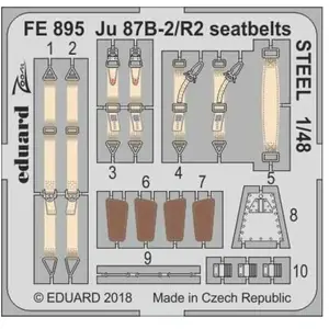 Eduard Ju 87B-2/R2 seatbelts STEEL pour Airfix